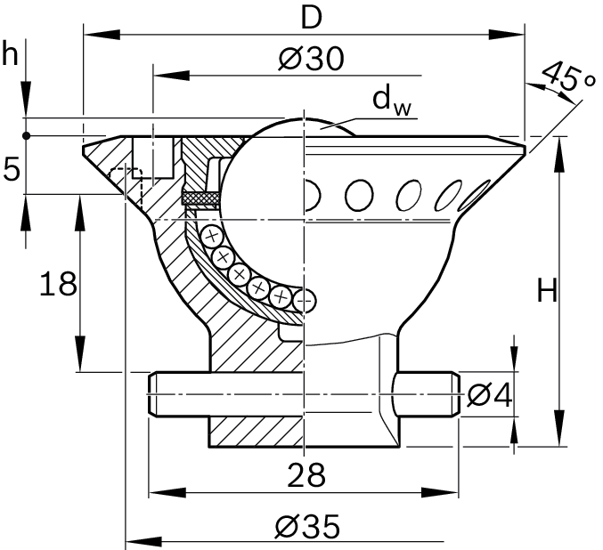 Шариковое передаточное устройство Bosch Rexroth KUL-15-MFG [R053000520]