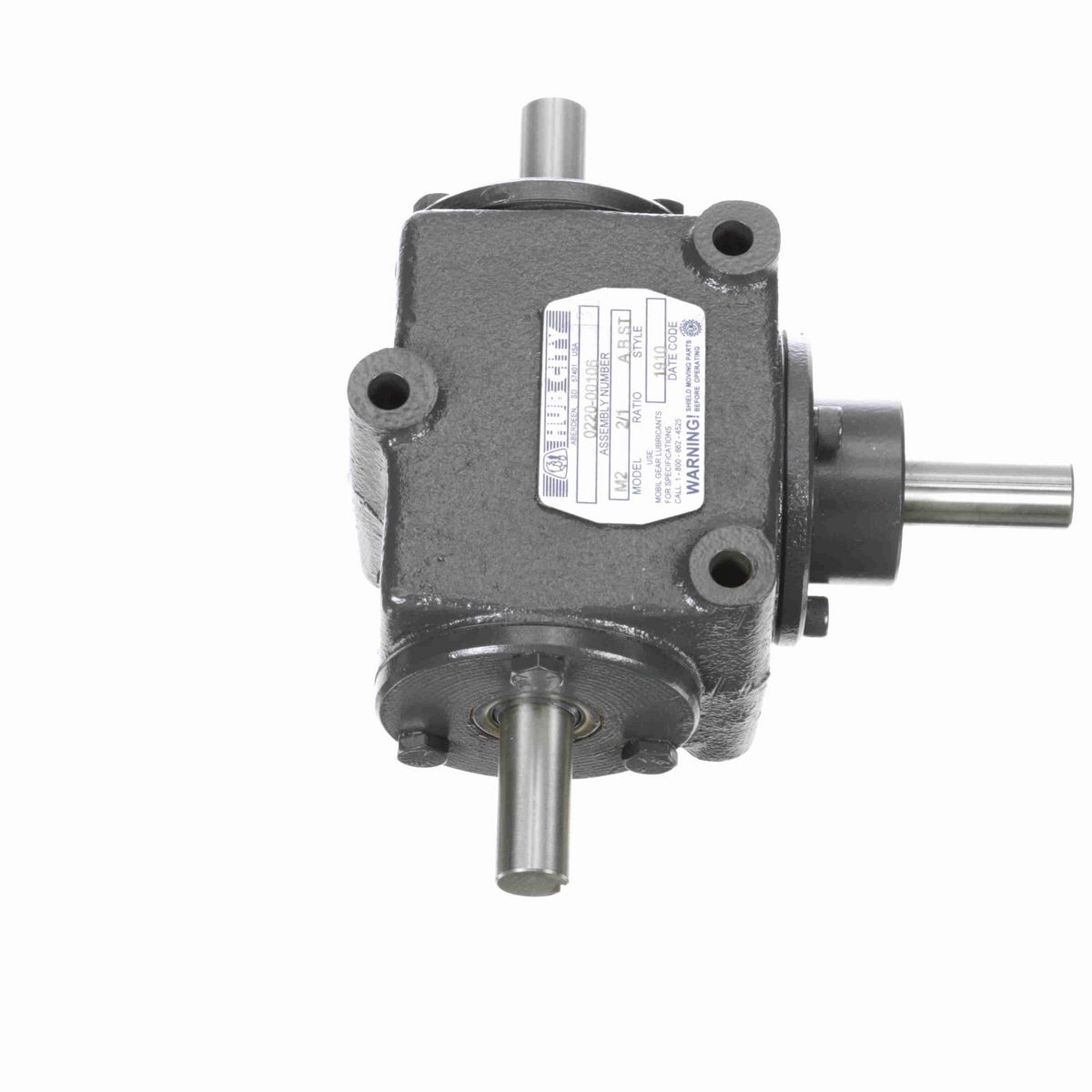 Hub City Bevel Gear Drives Cast Iron Bevel Reducer - M2 2/1 A,B ST