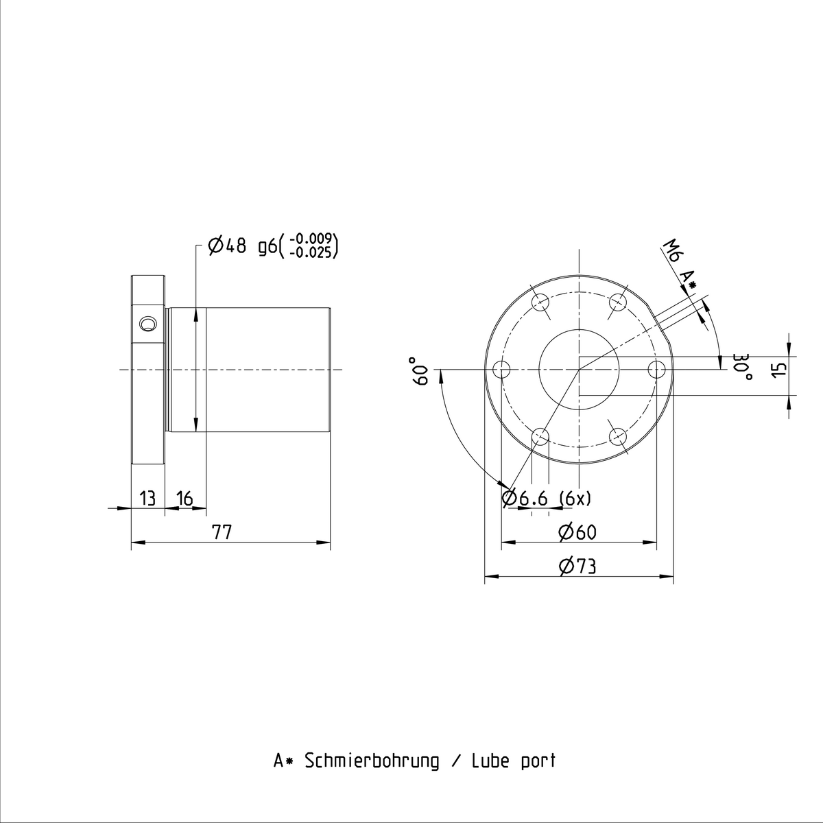 Одинарная гайка с фланцем Bosch Rexroth FEM-E-S 32X10RX3,969-5 [R151234013]