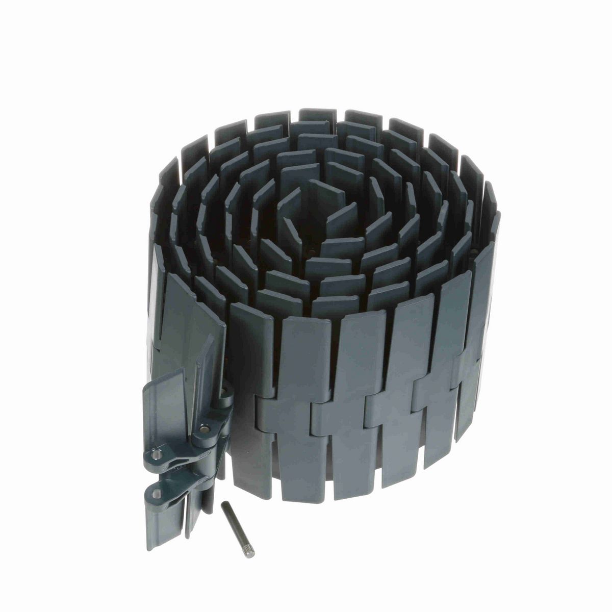 System Plast 882M Side-flexing Solid Top, Material: NG evo (Gray Blue), Width: 7.5in, Pitch: 1.5in - NGE882M-K750