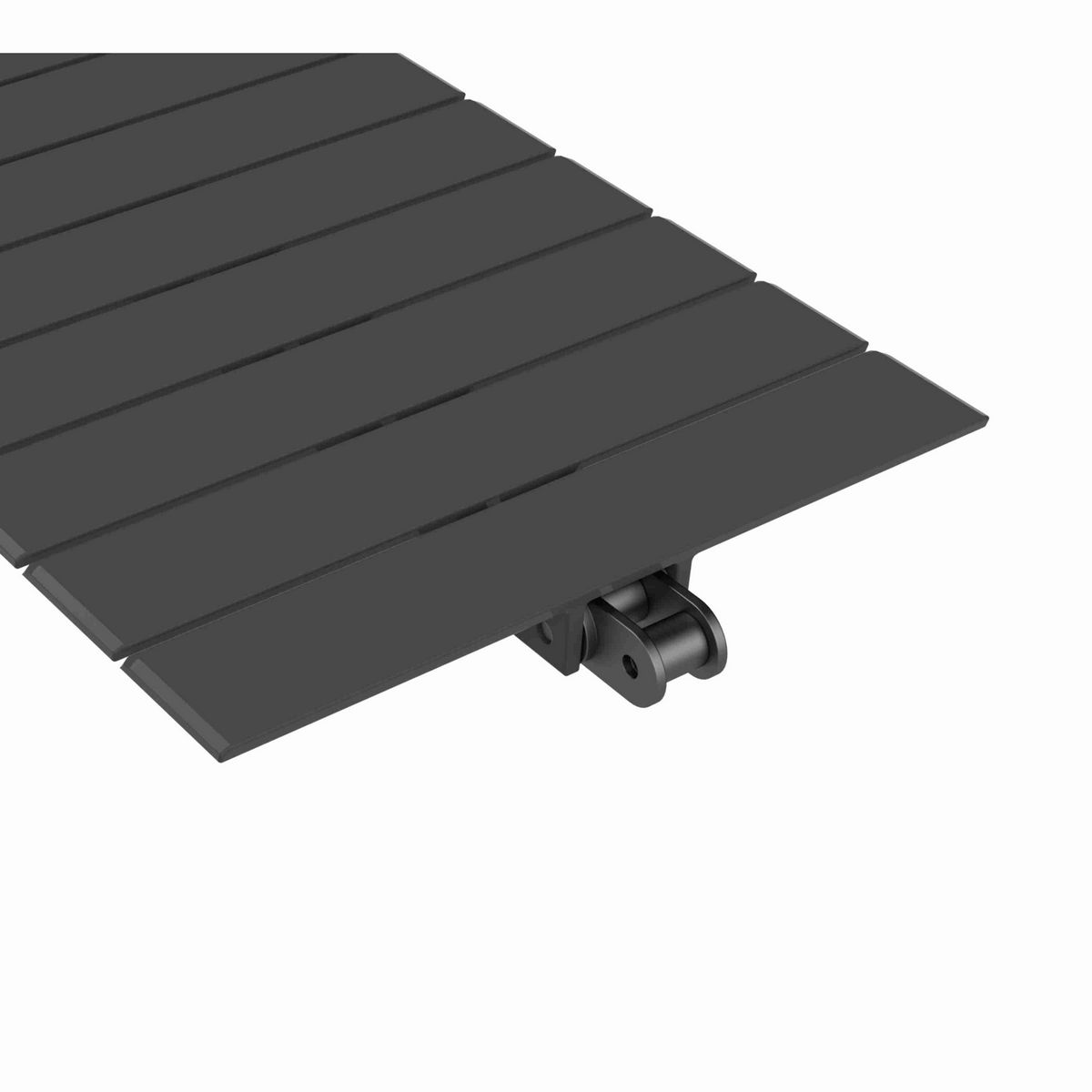 Rexnord 963 Straight Running Solid Top, Material: Black Wear Resistant, Width: 7.5in, Pitch: 1.5in - 81405204