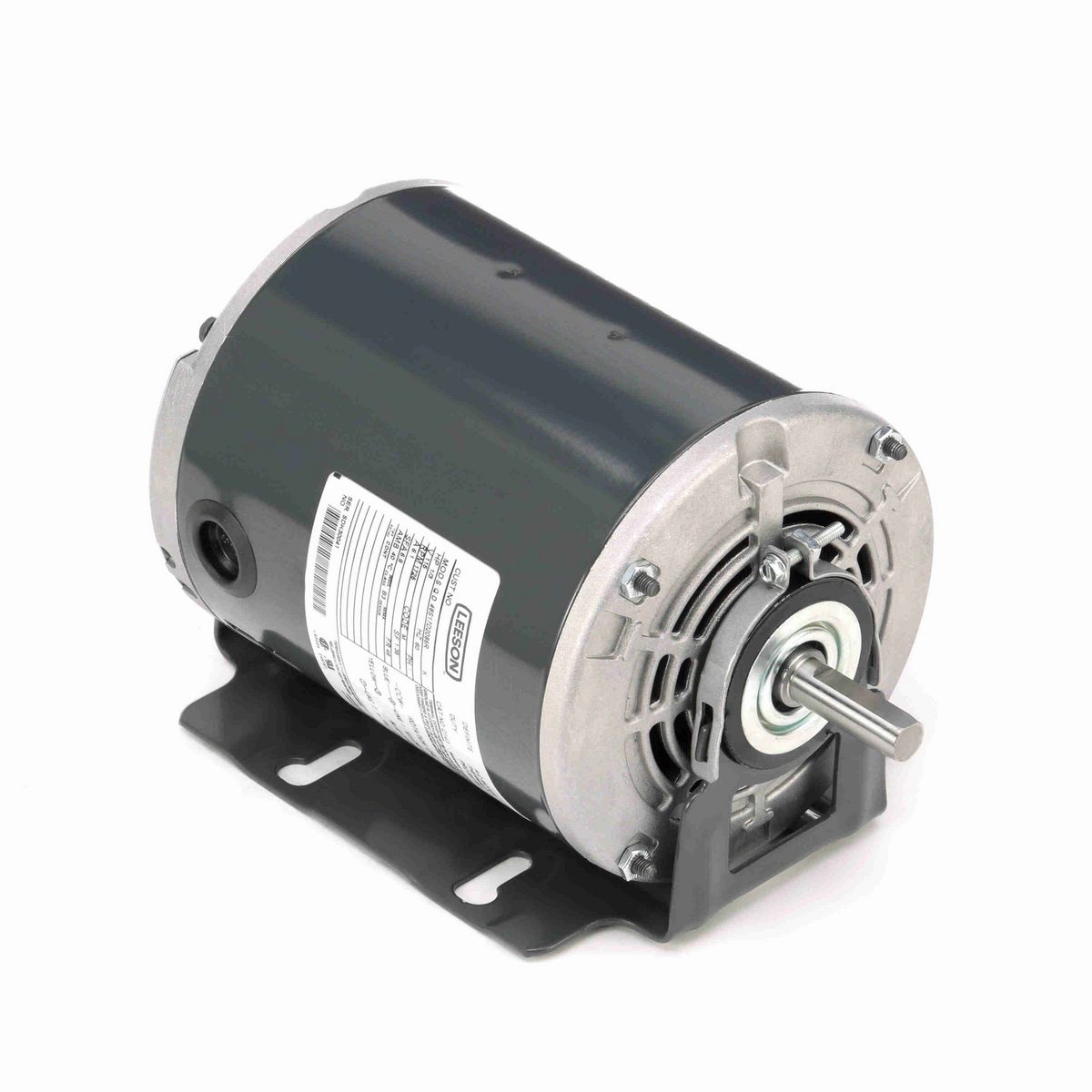 LEESON Fan and Blower Motor, 0.33 HP, 1 Ph, 60 Hz, 115 V, 1800 RPM, 48 Frame, DP - D143