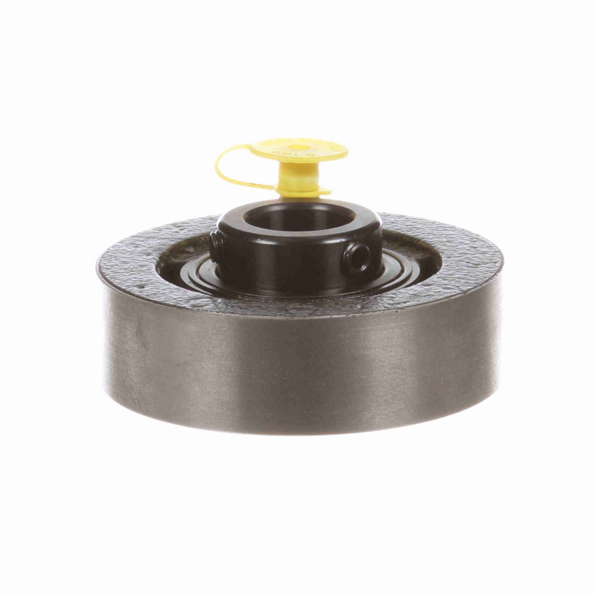 Sealmaster Mounted Cast Iron Cylindrical Cartridge Ball Bearing - 52100 Bearing Steel, Black Oxided - Setscrew Lock - SC-12