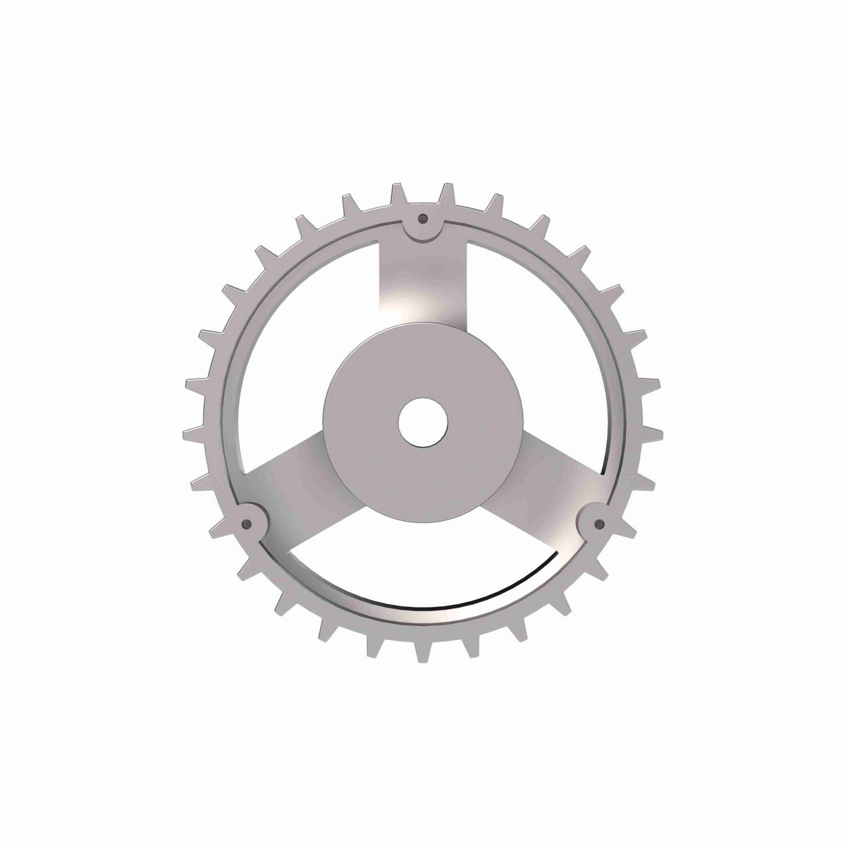 Rexnord 820 Series Solid One Piece Cast Iron Sprocket with 29 Teeth and a 3/4in Round Rough Stock Bore (RSB) - 401-164-2