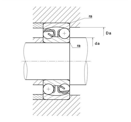 Двухрядный самоустанавливающийся шарикоподшипник SNR 1222