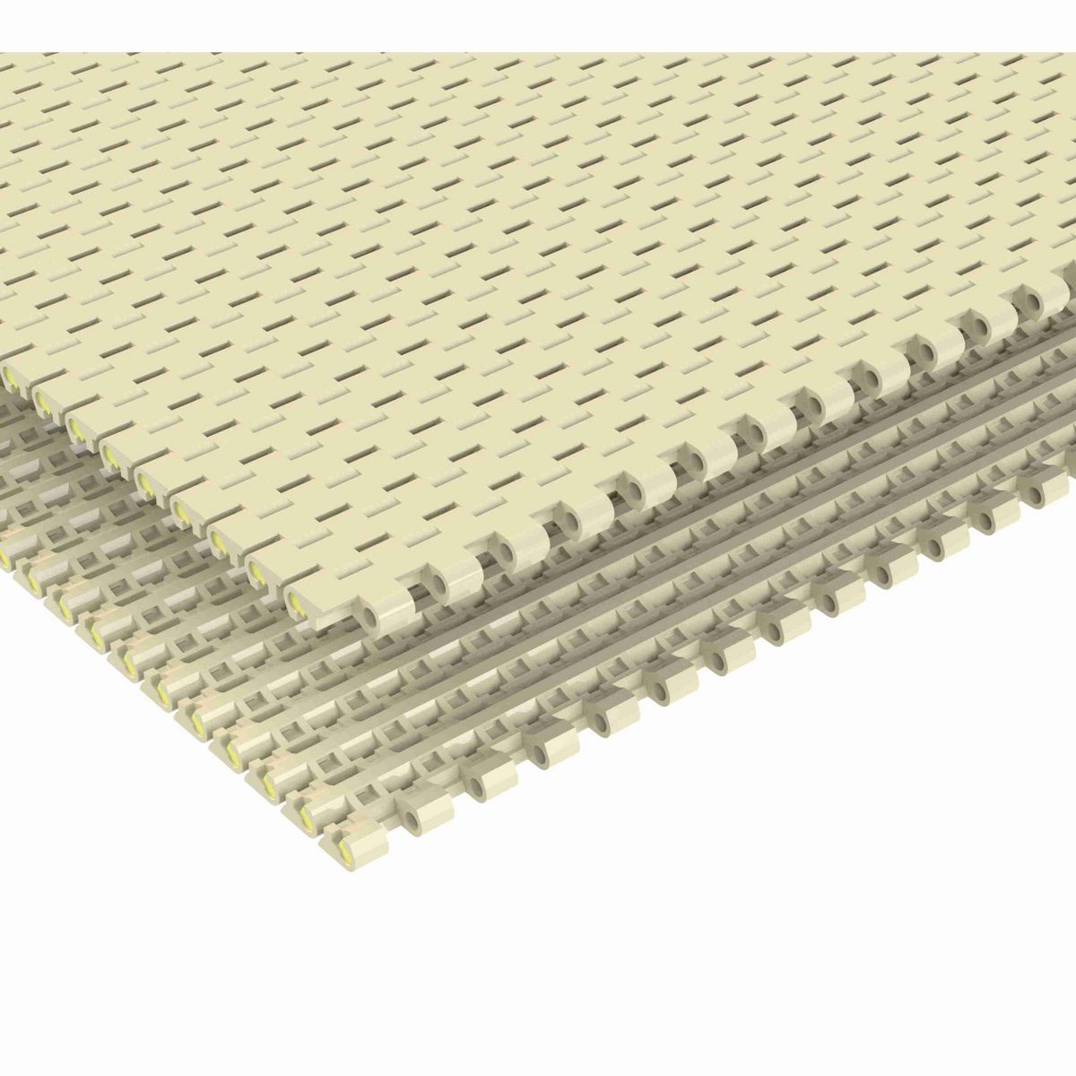 Rexnord 1505 Straight Running Solid Top, Material: Beige High Temperature, Width: 9in, Pitch: 15mm - HT1505-9