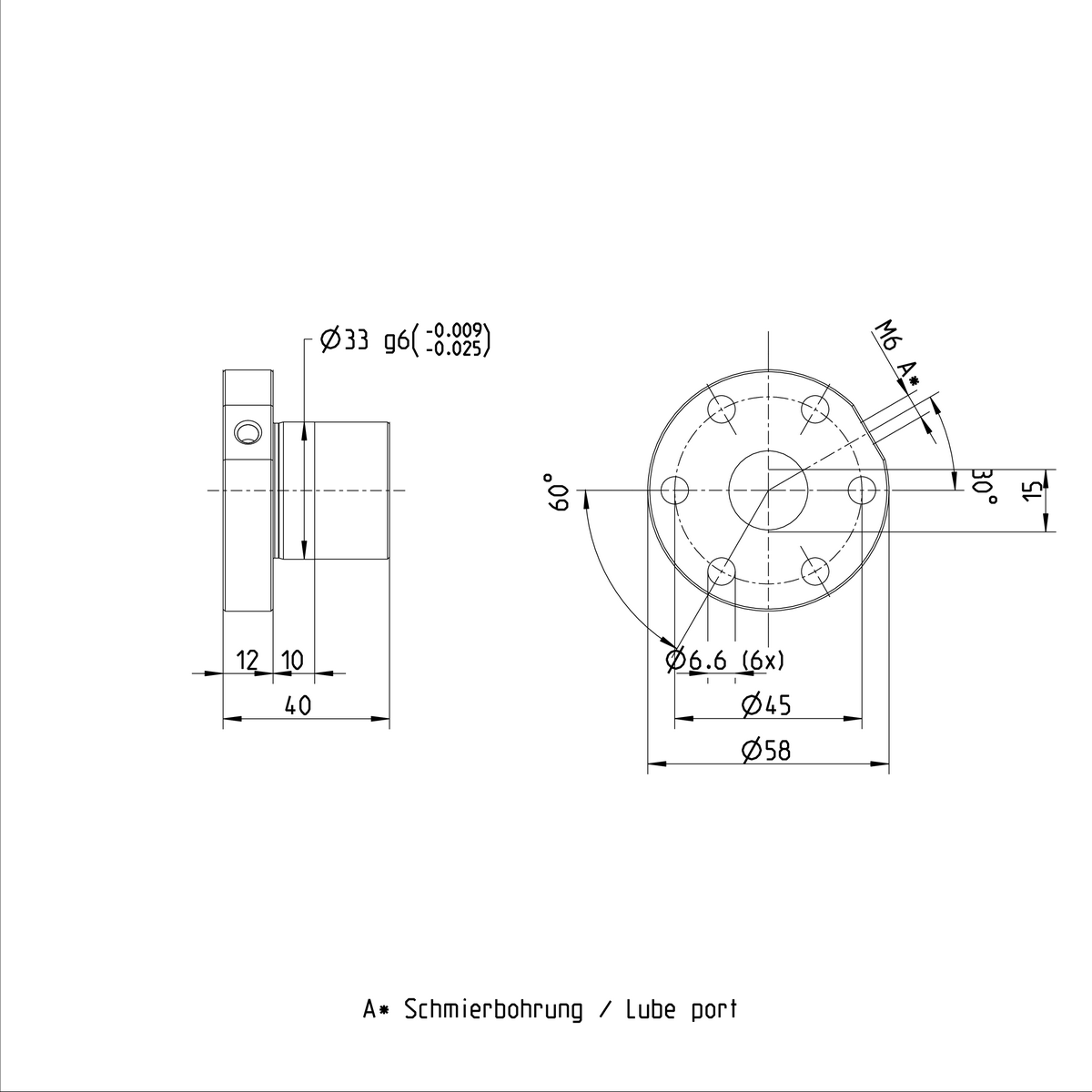 Одинарная гайка с фланцем Bosch Rexroth FEM-E-S 20X5RX3-4 [R151211013]