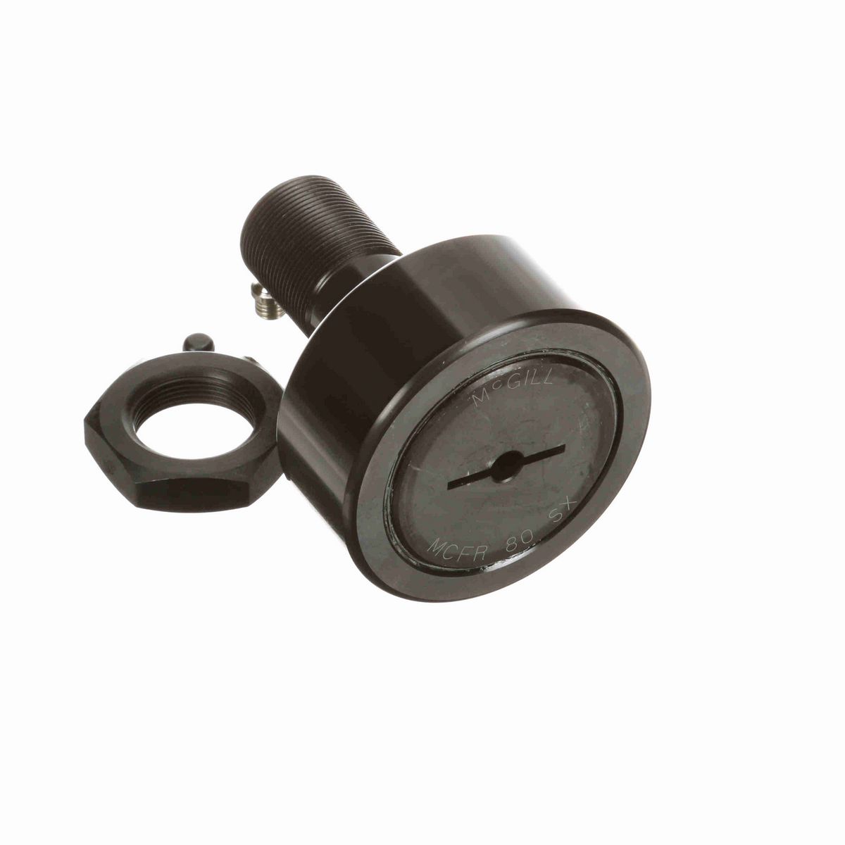 Опорный ролик с цапфой McGill CAMROL MCFR 80 SX, цилиндрический, с уплотнением, со шлицем под отвёртку, метрический