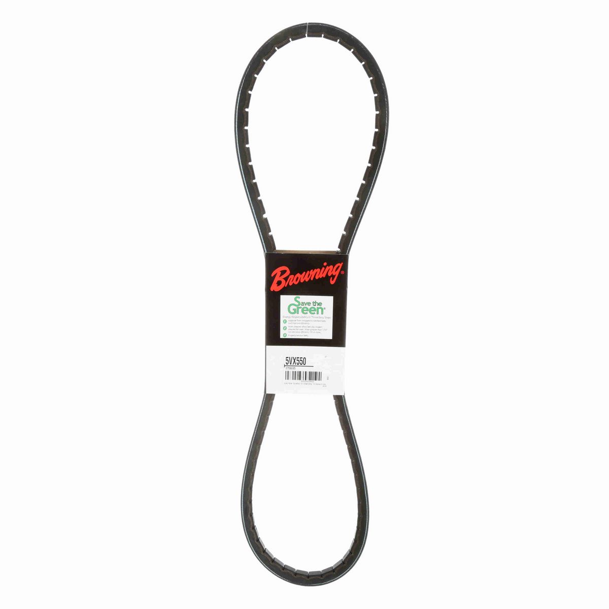 Browning EPDM Notched Belt 98% Efficient - 5VX550