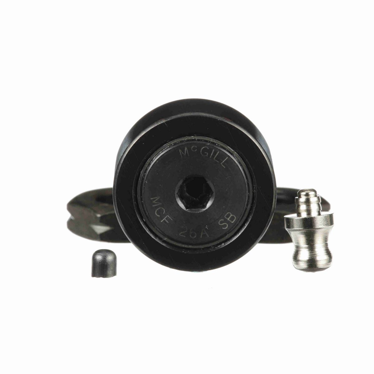 Опорный ролик с цапфой McGill CAMROL MCF 26A SB, бочкообразный, с уплотнением, с шестигранным отверстием, метрический