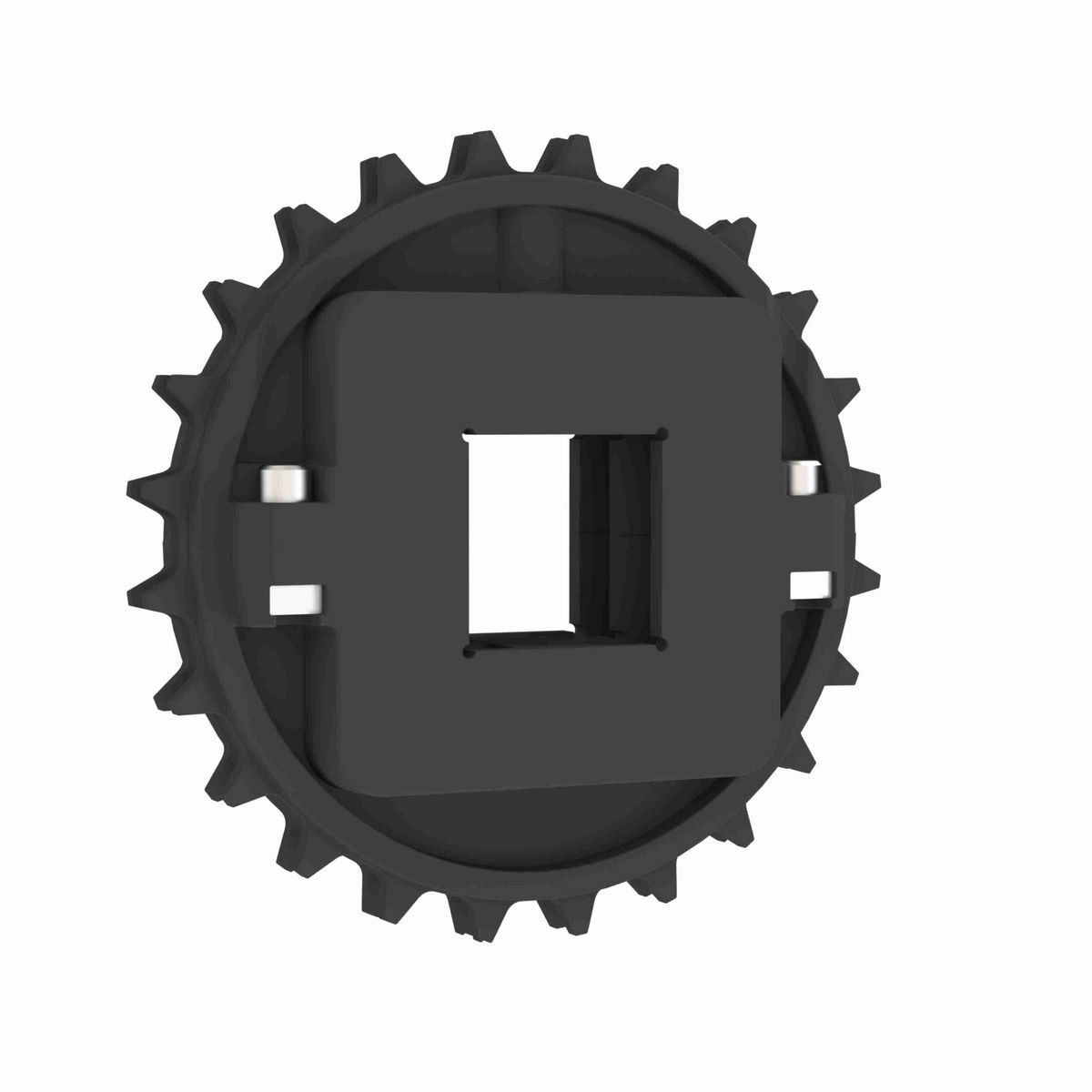 Rexnord 8500 Series Split Molded Nylon Sprocket with 24 Teeth and a 1-1/2in Square Bore - 614-187-1