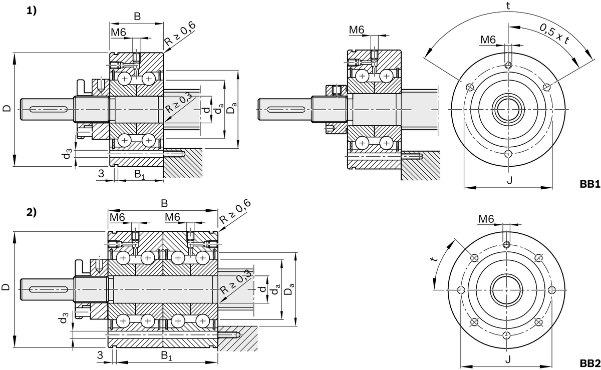 Подшипниковый узел Bosch Rexroth LAF-C-A 20 BG [R159A32001]