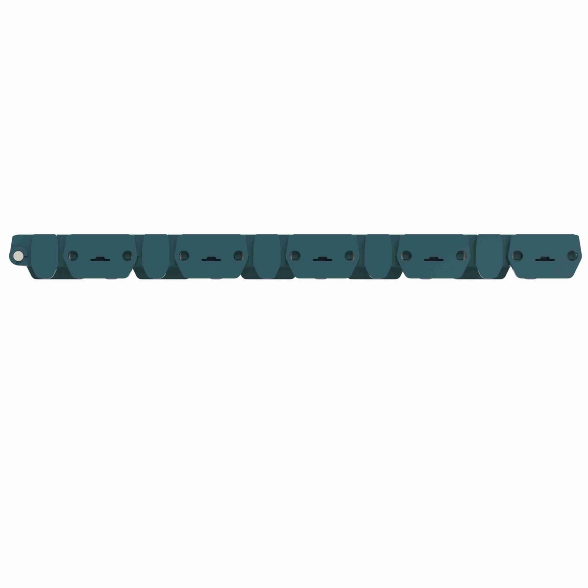 Rexnord 1000RRR Straight Running Raised Rib Rail Track, Material: Green Low Friction Acetal, Width: 48mm, Pitch: 1in - 871.00.01