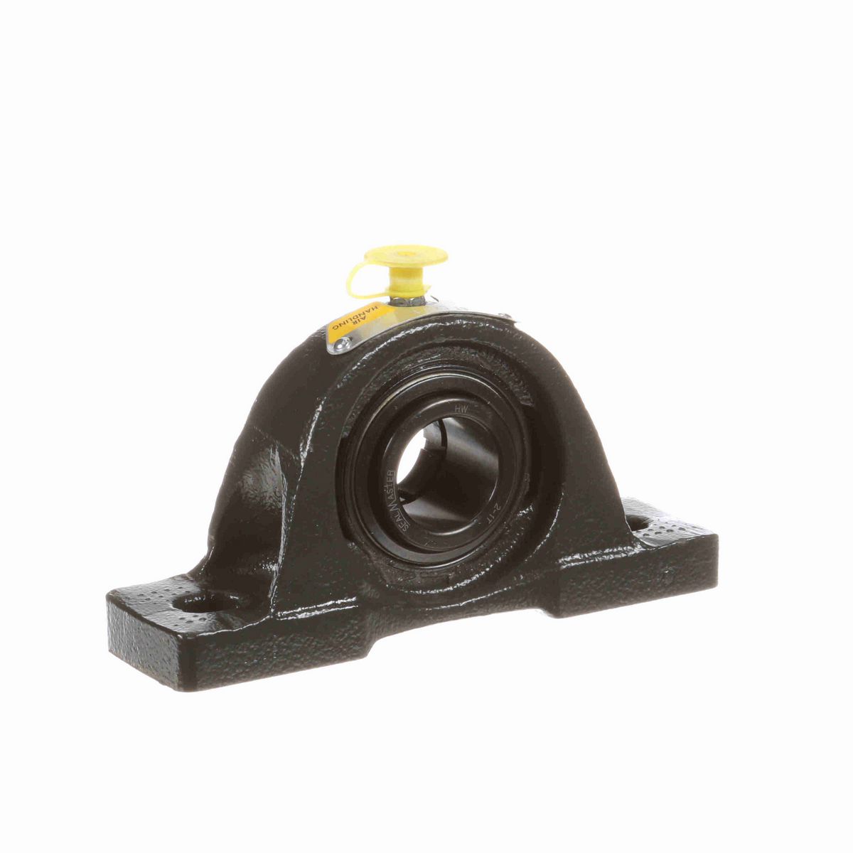Sealmaster Mounted Cast Iron Two Bolt Pillow Block Ball Bearing - 52100 Bearing Steel, Black Oxided - Concentric Lock - Air Handling Housing Fit, Noise Tested - NP-16T CXU