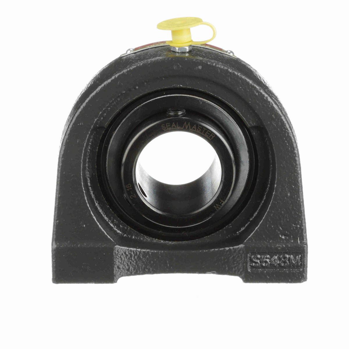 Sealmaster Mounted Cast Iron Tapped Base Pillow Block Ball Bearing - 52100 Bearing Steel, Black Oxided - Setscrew Lock - TB-22