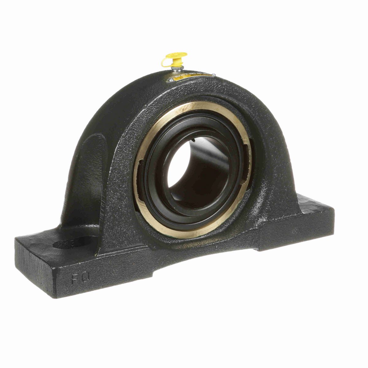 Sealmaster Mounted Cast Iron Two Bolt Pillow Block Ball Bearing - 52100 Bearing Steel, Black Oxided - Setscrew Lock - Air Handling Housing Fit, Noise Tested - EMP-39 CXU