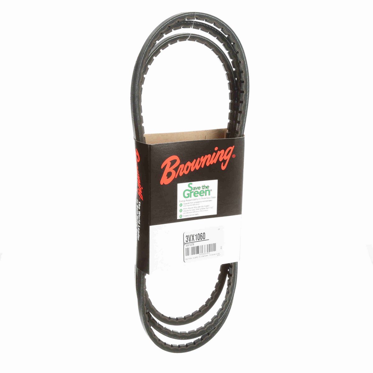 Browning EPDM Notched Belt 98% Efficient - 3VX1060