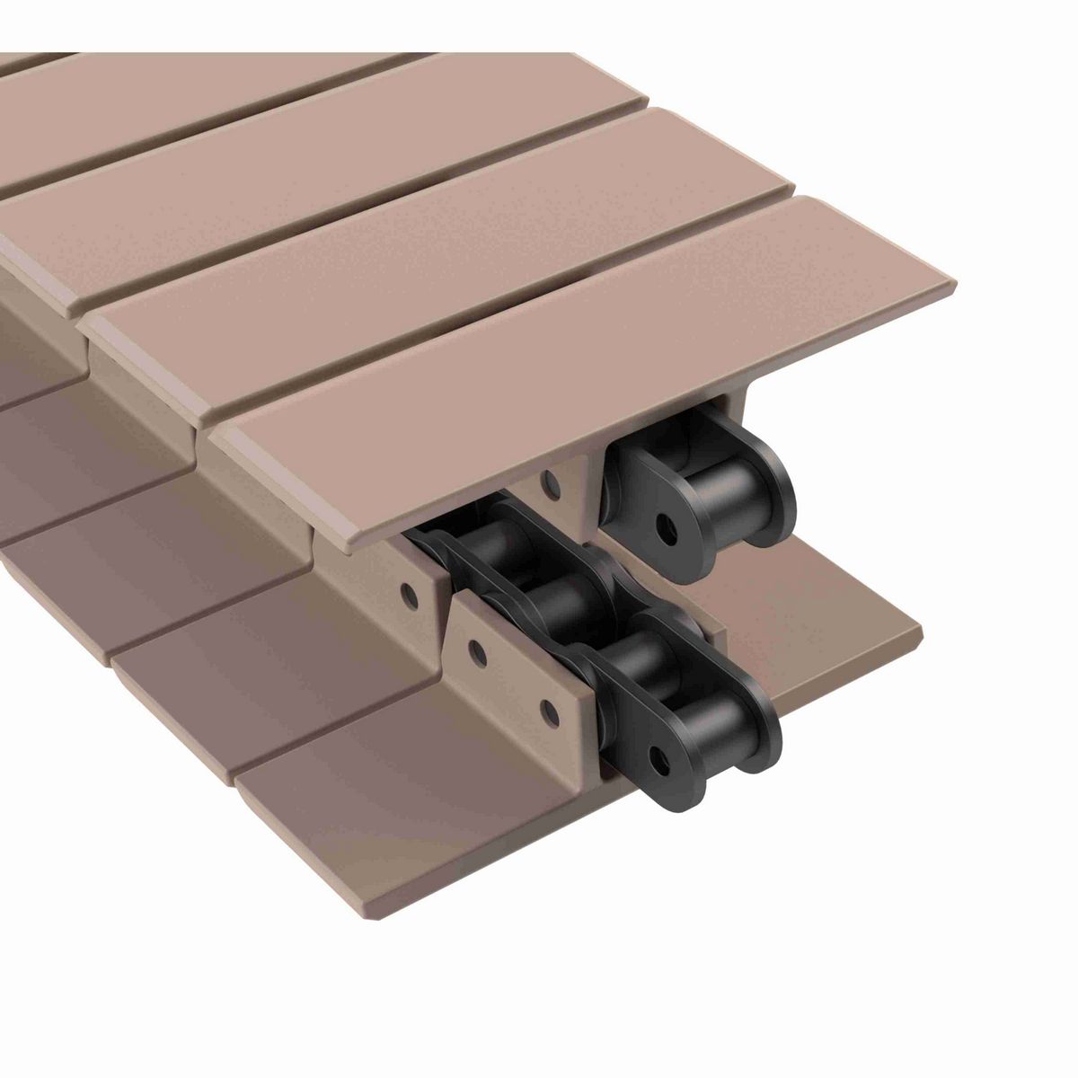 Rexnord 963 Straight Running Solid Top, Material: Tan Low Friction, Width: 4.5in, Pitch: 1.5in - LF963K4-1/2