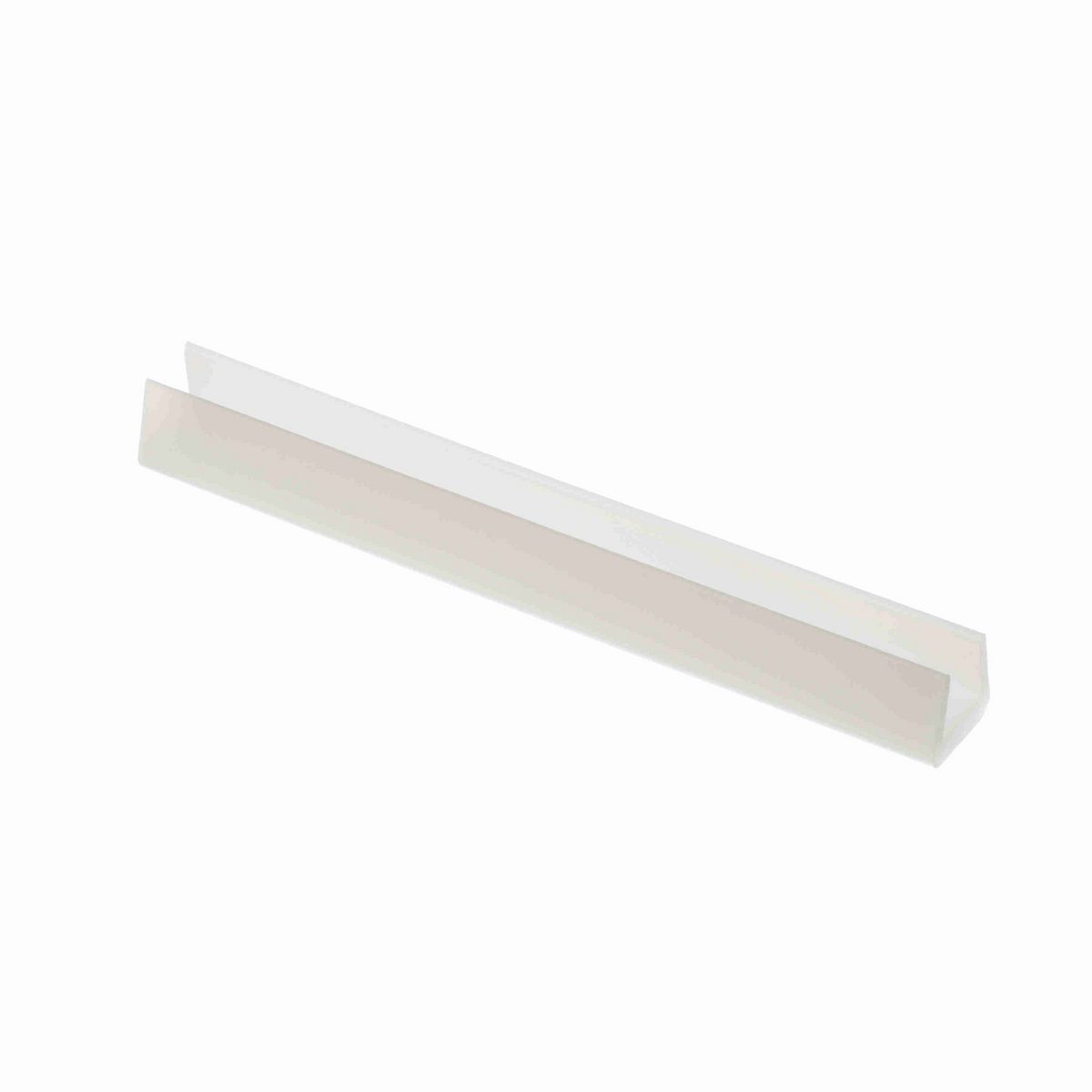 System Plast Bar Cap: 0.75"W X 0.69"H X 240"L White UHMW-PE - VG-P12BC-20
