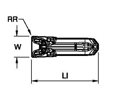 Grooving, and Cut-Off - Carbide insert Kennametal Beyond Evolution - Grooving Insert - GUN Geometry - Metric [7097894]