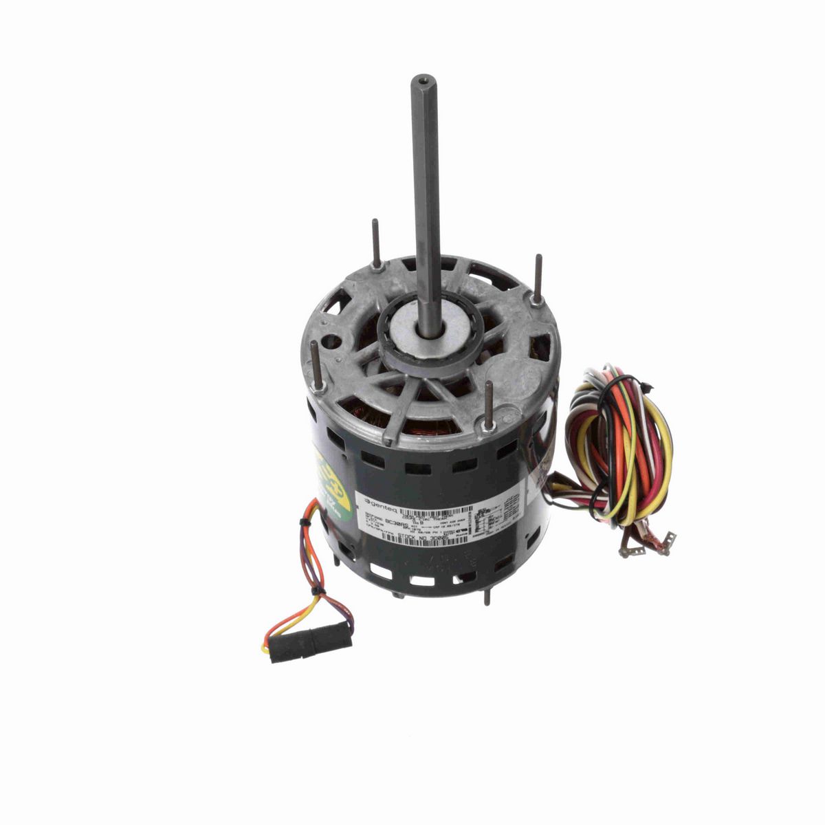 Genteq Fan and Blower Motor, 3/4 HP, 1 Ph, 60/50 Hz, 277/230 V, 1075 RPM, 4 Speed, 48 Frame, OPAO - 3D005