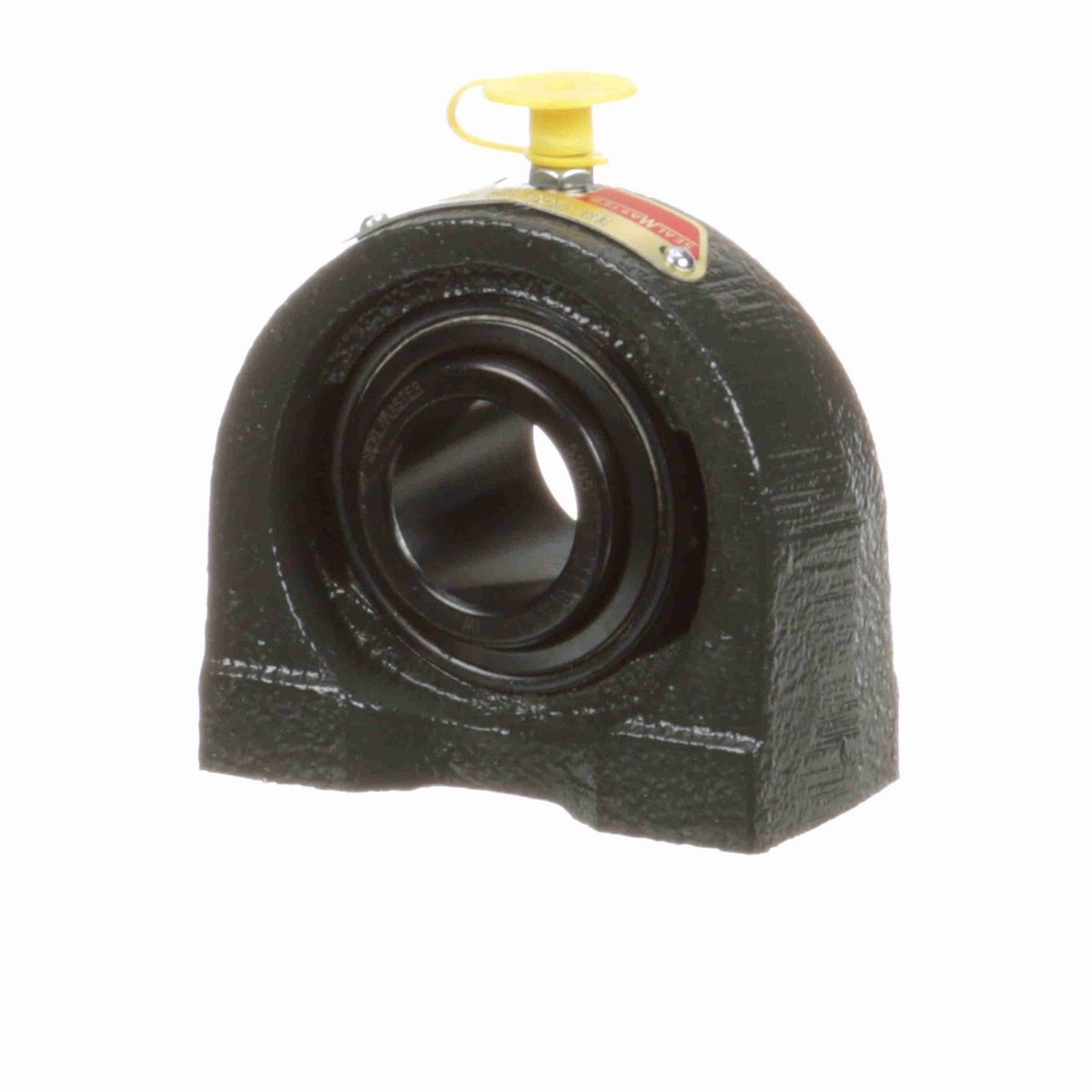 Sealmaster Mounted Cast Iron Tapped Base Pillow Block Ball Bearing - 52100 Bearing Steel, Black Oxided - Setscrew Lock - TB-205