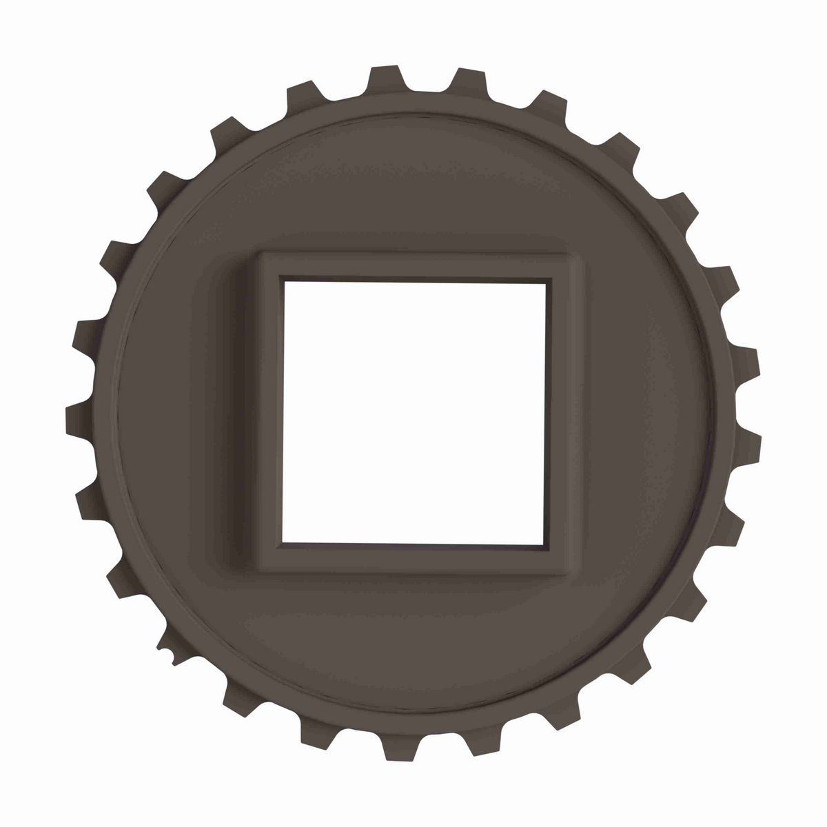 Rexnord 5930 Series Solid One Piece Molded Acetal Sprocket with 25 Teeth and a 60mm Square Bore - 114-694-2