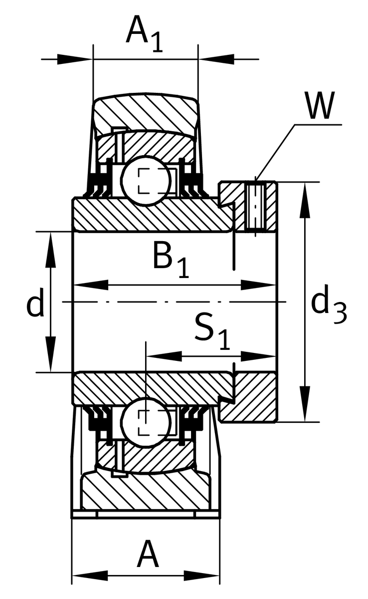 Узел стационарного корпуса TSHE55-XL (TSHE55)