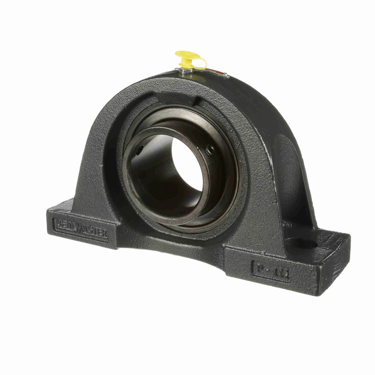 Sealmaster Mounted Cast Iron Two Bolt Pillow Block Ball Bearing - 52100 Bearing Steel, Black Oxided - Setscrew Lock - High Temperature - NP-19 HT