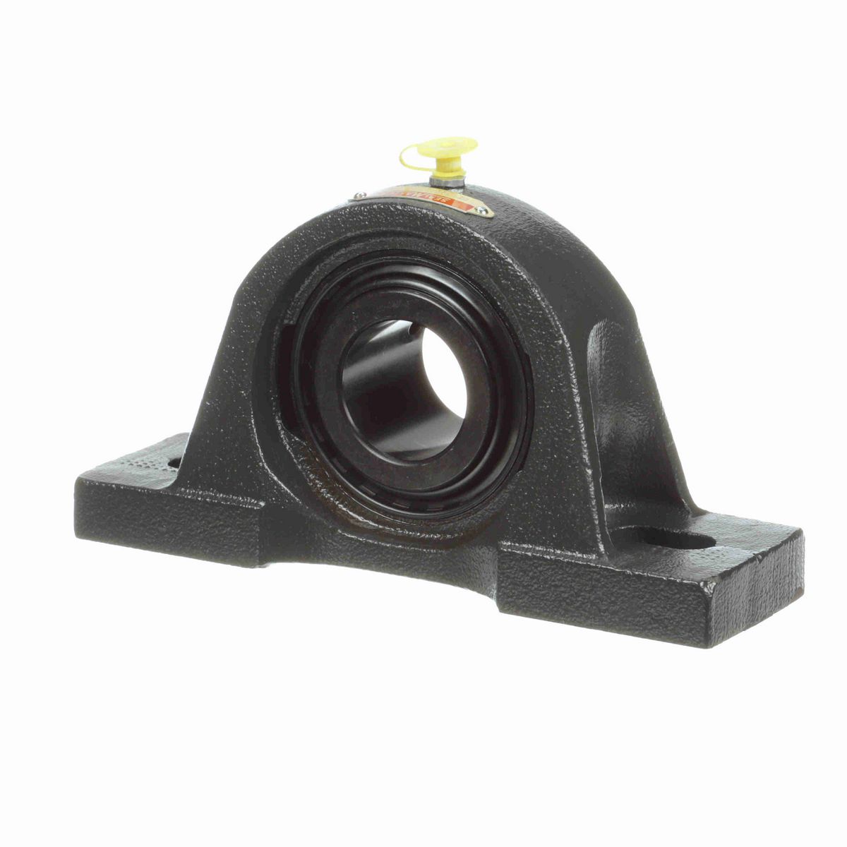 Sealmaster Mounted Cast Iron Two Bolt Pillow Block Ball Bearing - 52100 Bearing Steel, Black Oxided - Setscrew Lock - MP-27C