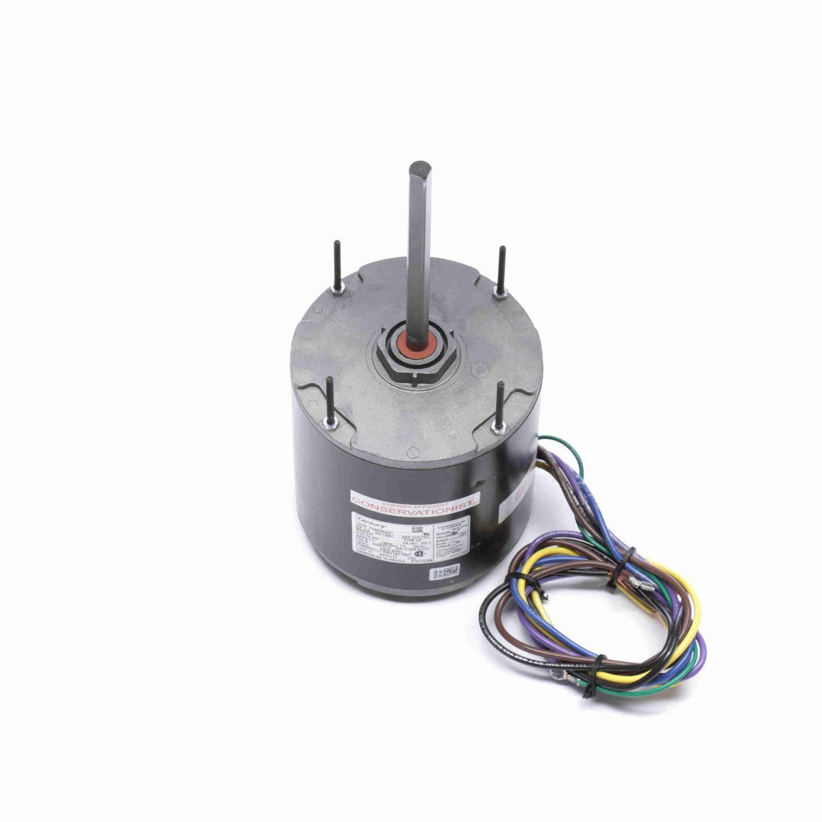 Century Condenser Fan Motor, 1/4 HP, 1 Ph, 60 Hz, 460 V, 1625 RPM, 2 Speed, 48 Frame, SEMI ENCLOSED - FH1024