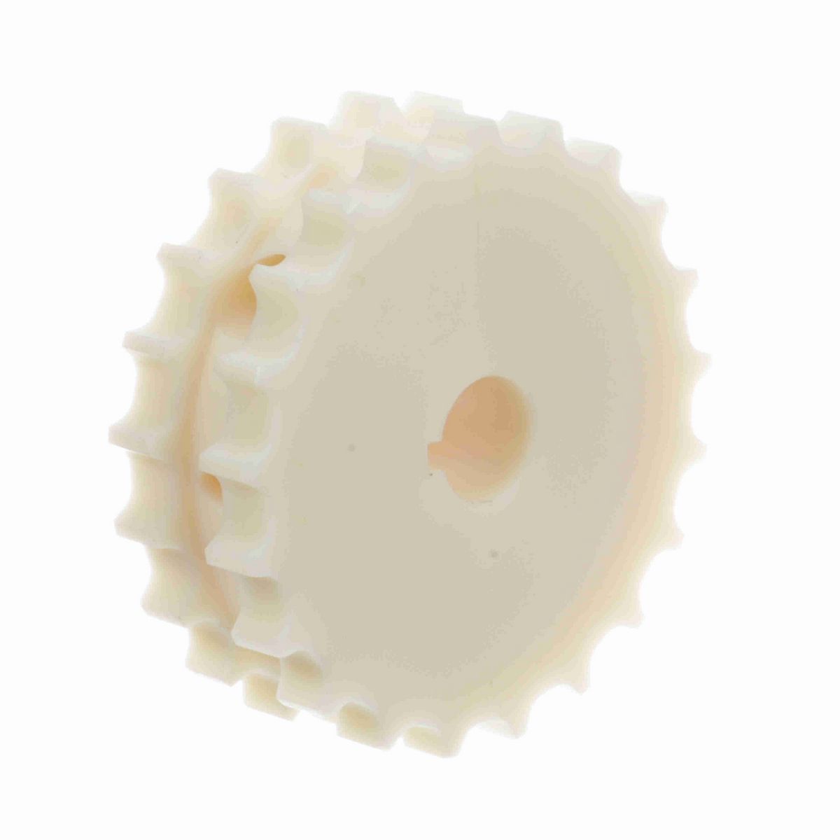 System Plast 820 Series Split Machined Sprocket with 21 Teeth, a 1in Round Shaft-Ready Bore and Setscrew - 820-21R1-DMS-SS