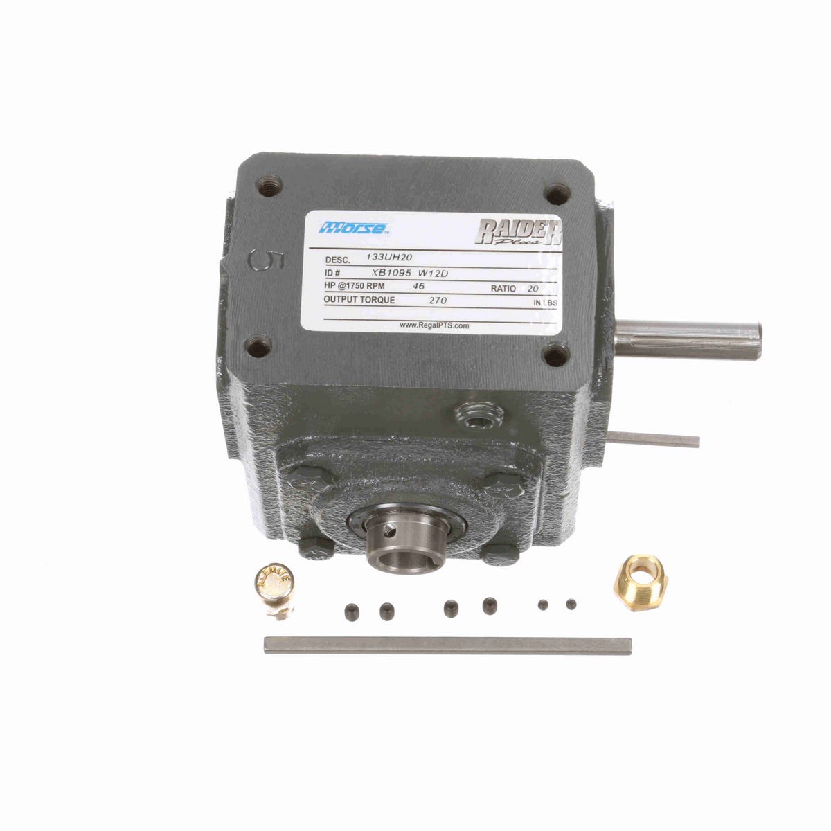 Morse Raider Plus Worm Gear Reducer Cast Iron Single-Reduction Worm Reducer - 133UH20 010