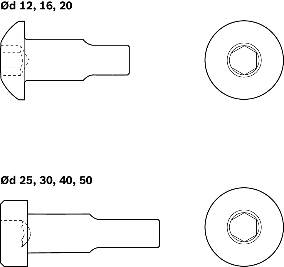 Установочный винт для суперлинейных втулок A и B Bosch Rexroth M4X14,1 - 8.8-TUFLOK& [R342700909]