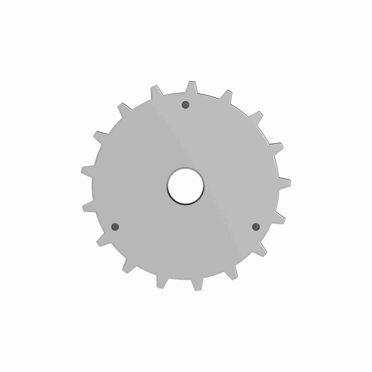Rexnord 820 Series Solid One Piece Cast Iron Sprocket with 17 Teeth and a 3/4in Round Rough Stock Bore (RSB) - 401-195-2