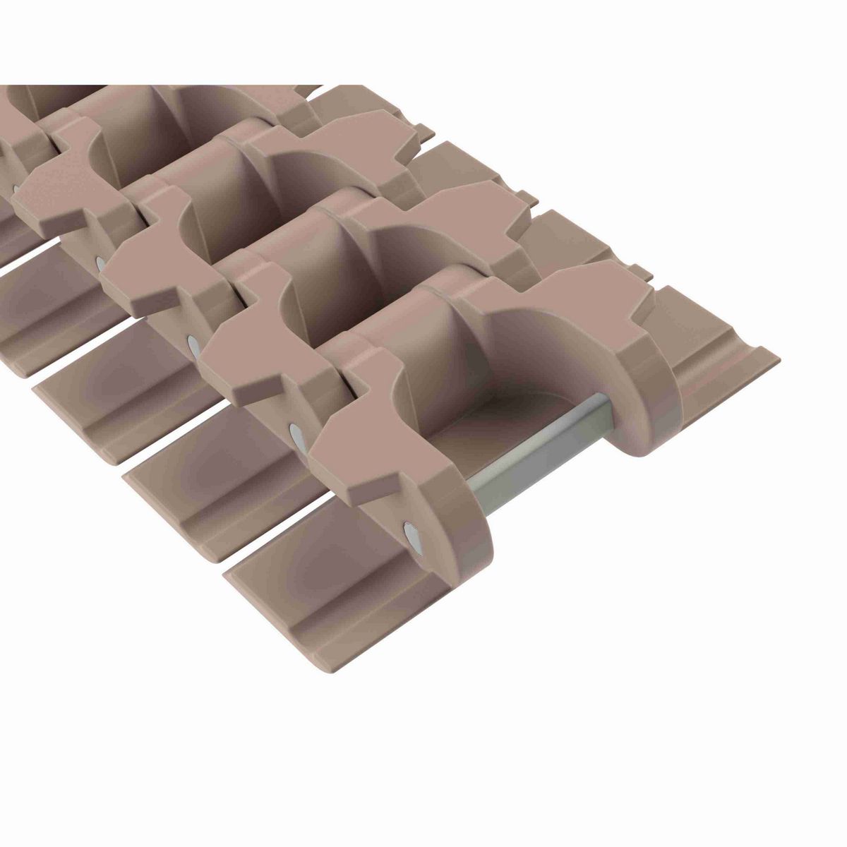 Rexnord 882TAB Side-flexing Solid Top, Material: Tan Low Friction, Width: 4.5in, Pitch: 1.5in - LF882T-4-1/2