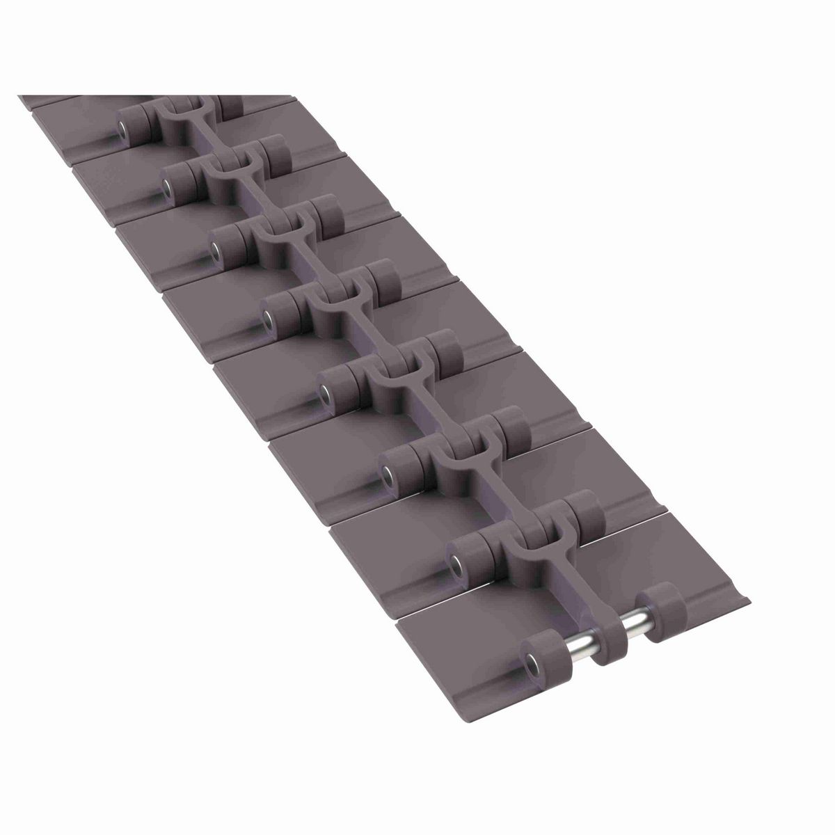 Rexnord 820 RubberTop Straight Running RubberTop®, Material: Brown High Performance, Width: 3.25in, Pitch: 1.5in - 81416211