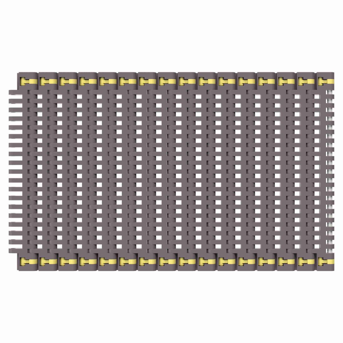Rexnord 8506 Straight Running Flush Grid, Material: Brown High Performance, Width: 7.5in, Pitch: 0.75in - 81418421