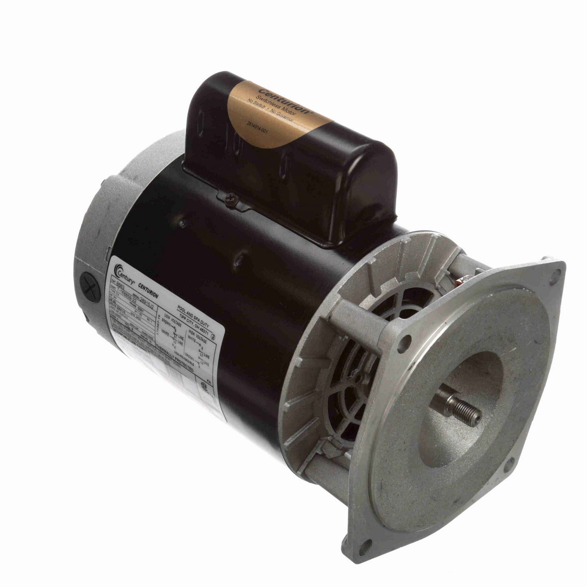 Century Pool Pump Motor, 3/4 HP, 1 Ph, 60 Hz, 230/115 V, 3600 RPM, G56Y Frame, DP - B663