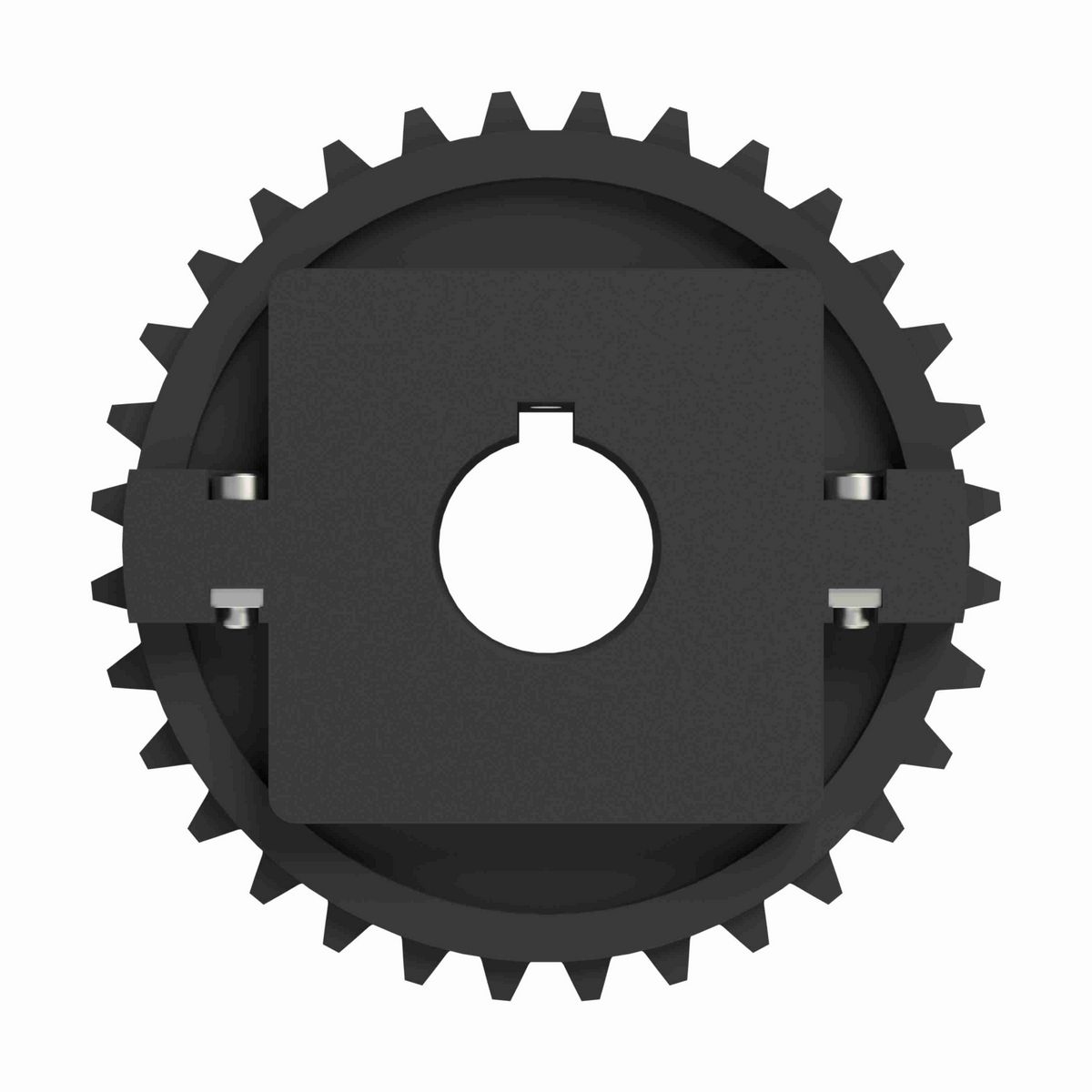 Rexnord 1500 Series Split Molded Nylon Sprocket and a 32 Teeth with 1in Round Shaft-Ready Bore with Keyway & Setscrew - 614-181-1
