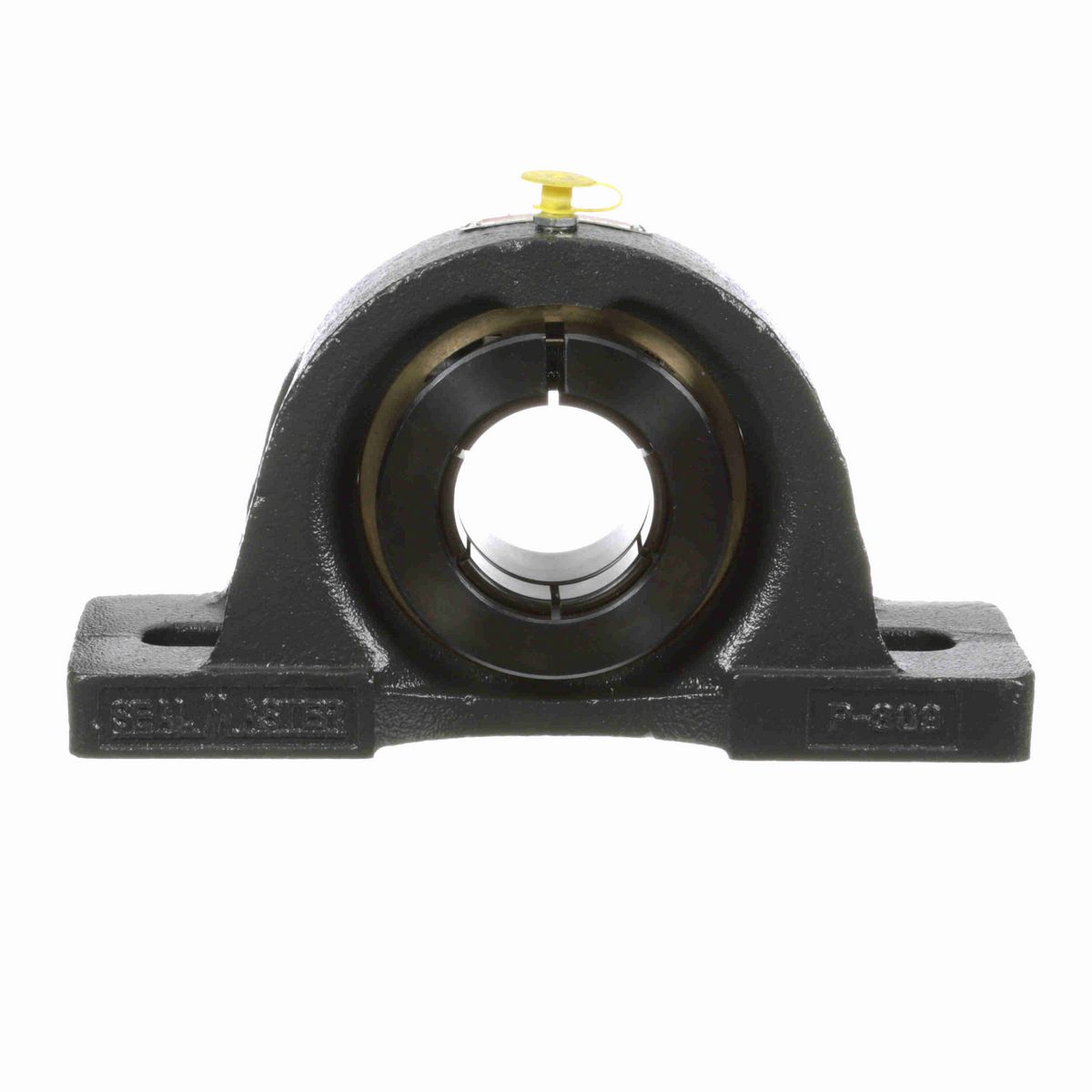 Sealmaster Mounted Cast Iron Two Bolt Pillow Block Ball Bearing - 52100 Bearing Steel, Black Oxided - Concentric Lock - EMP-31T
