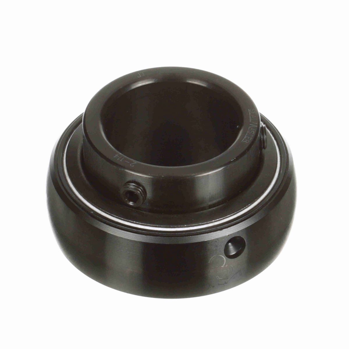 Sealmaster Mounted Insert Only Ball Bearing - 52100 Bearing Steel, Black Oxided - Setscrew Lock - 2-114