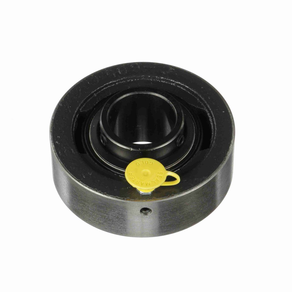 Sealmaster Mounted Cast Iron Cylindrical Cartridge Ball Bearing - 52100 Bearing Steel, Black Oxided - Setscrew Lock - SC-20R