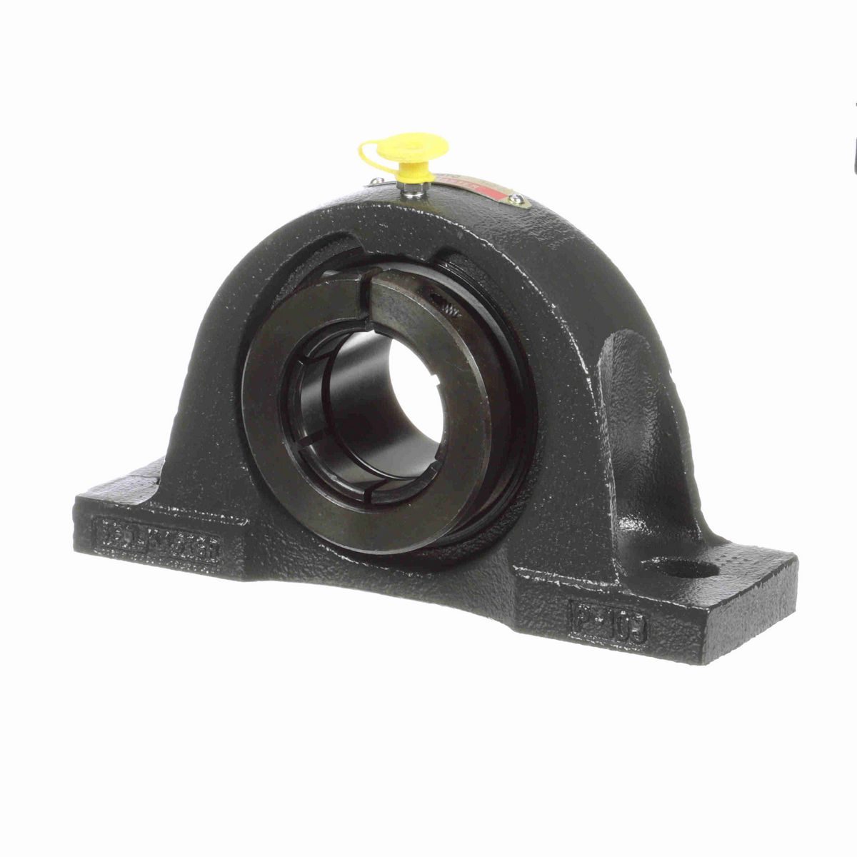 Sealmaster Mounted Cast Iron Two Bolt Low Base Pillow Block Ball Bearing - 52100 Bearing Steel, Black Oxided - Concentric Lock - NPL-26TC