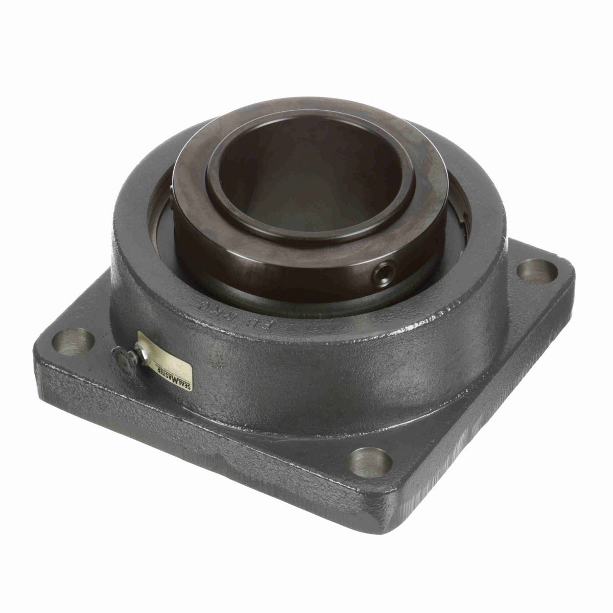 Sealmaster Mounted Cast Iron Four Bolt Flange Spherical Roller - 52100 Bearing Steel, Black Oxided - Collar Mount Lock - USFB5000-315