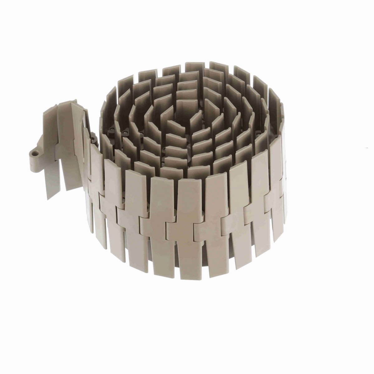 System Plast 882B Side-flexing Solid Top, Material: Tan Low Friction, Width: 7.5in, Pitch: 1.5in - LF882-K750