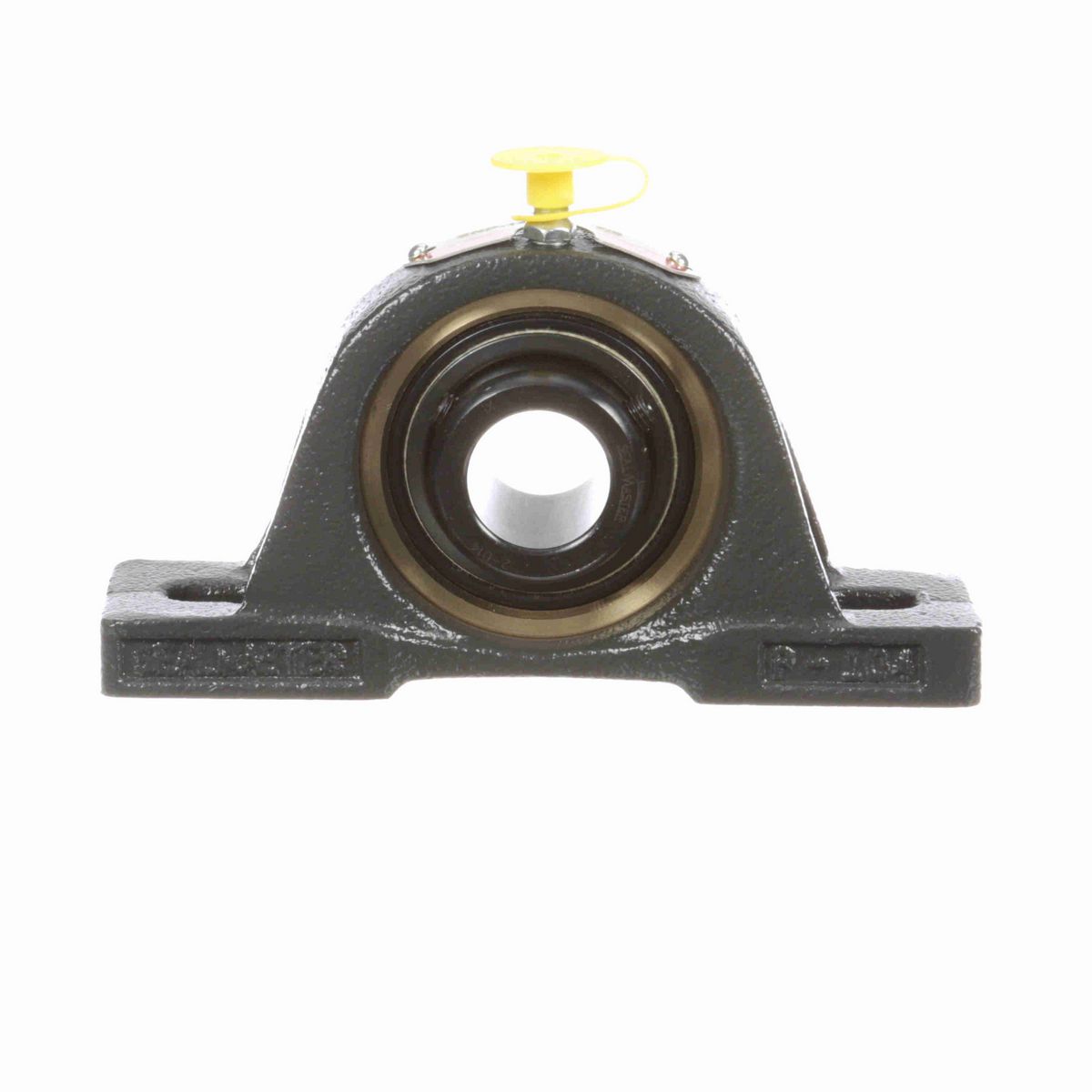 Sealmaster Mounted Cast Iron Two Bolt Pillow Block Ball Bearing - 52100 Bearing Steel, Black Oxided - Setscrew Lock - ENP-14
