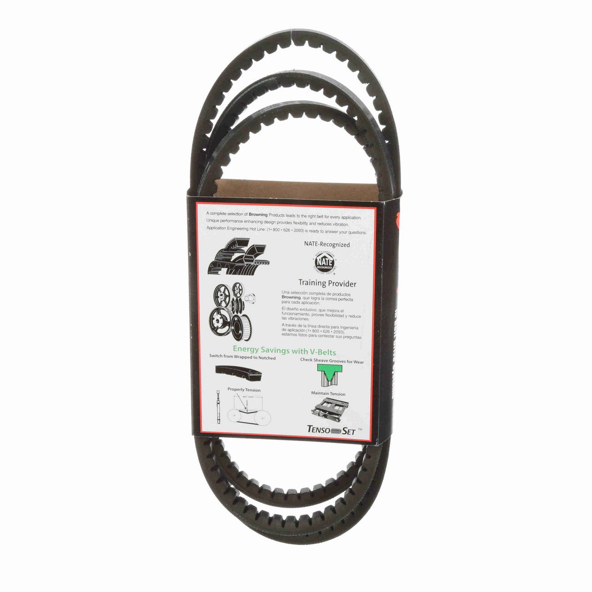 Browning EPDM Notched Belt 98% Efficient - AX81