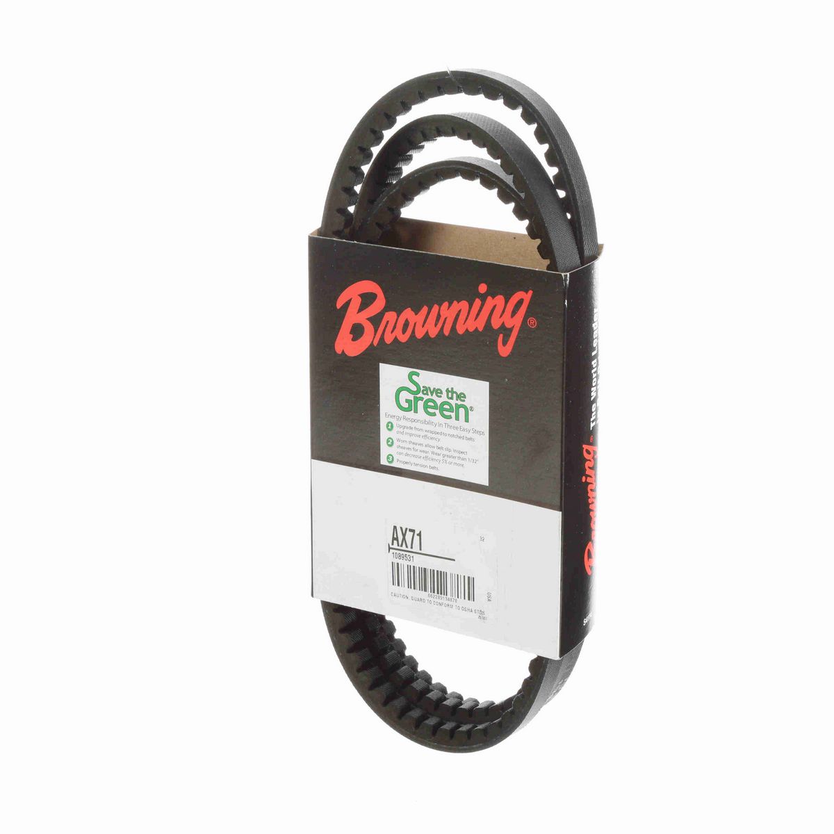 Browning EPDM Notched Belt 98% Efficient - AX71