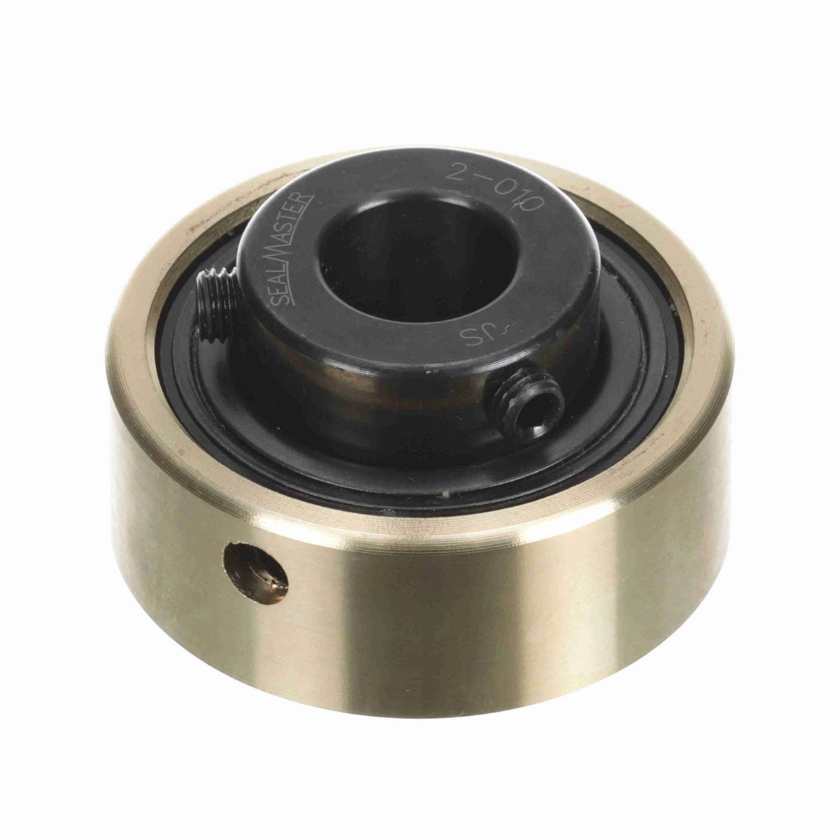Sealmaster Mounted Insert Only Ball Bearing - 52100 Bearing Steel, Black Oxided - Setscrew Lock - AR-2-010